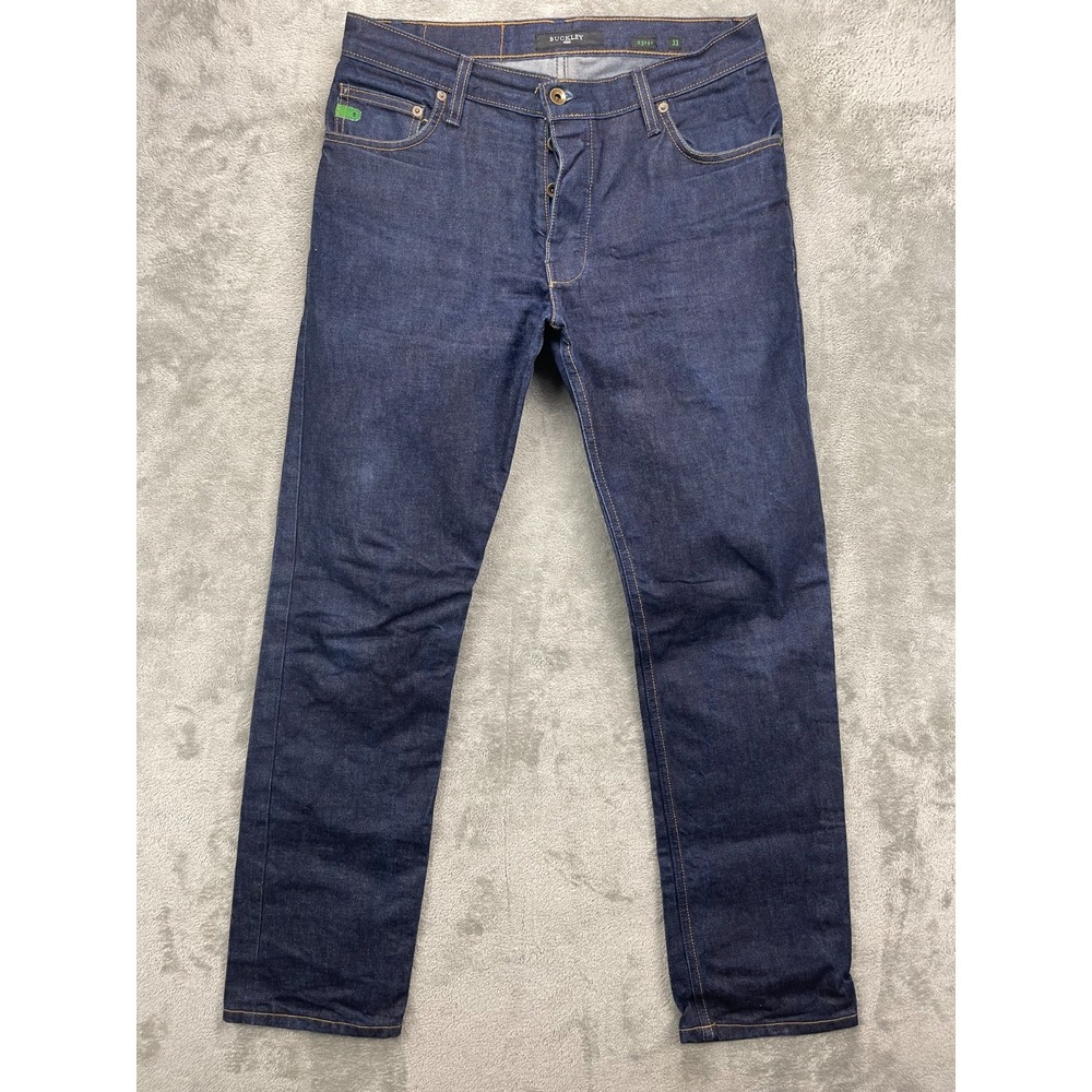 Buckley Selvedge Men's 2314s Jeans Denim 33x32 Blue Button Fly Straight‎